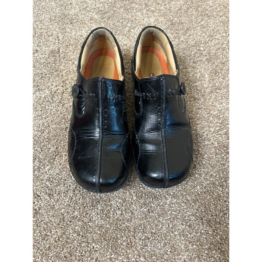 Clarks Artisan Unstructured Womens Un.Loop Loafers Slip On Faux Leather Black 7
